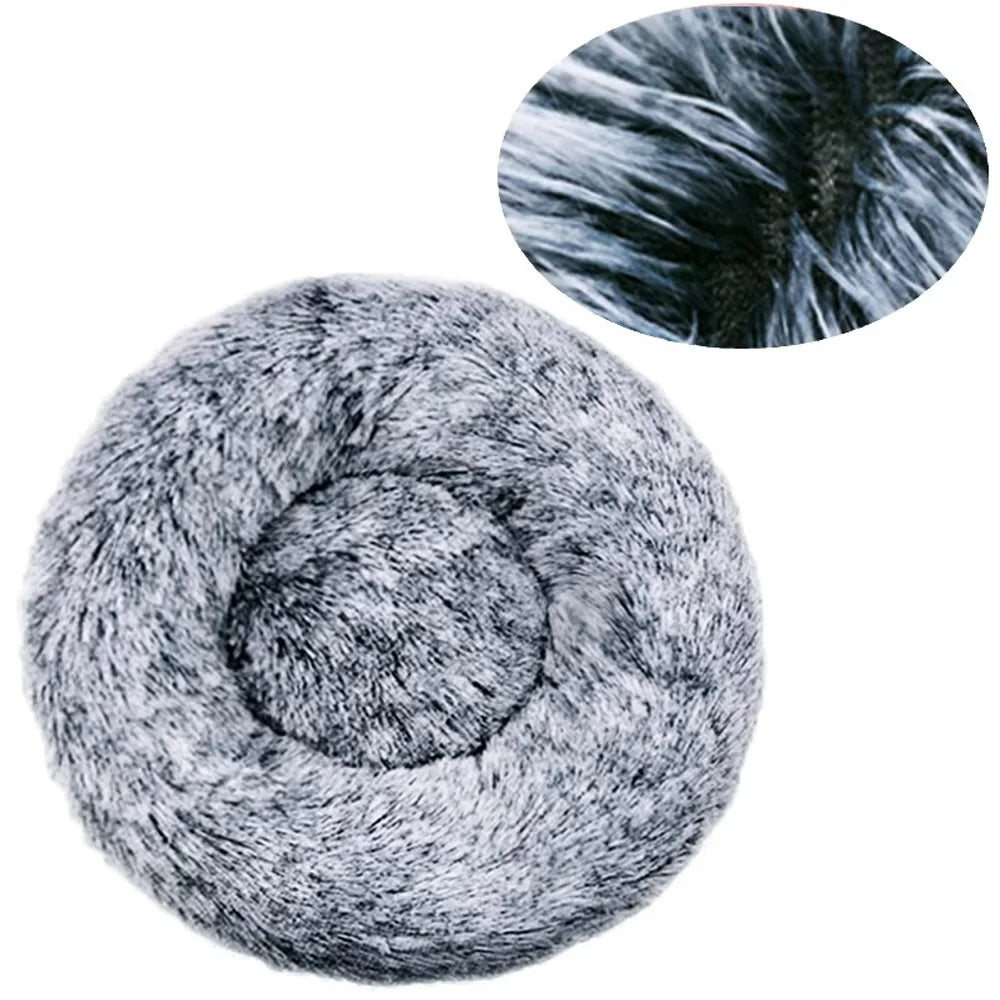 Cozy Round Pet Bed For Dogs And Cats Soft Washable