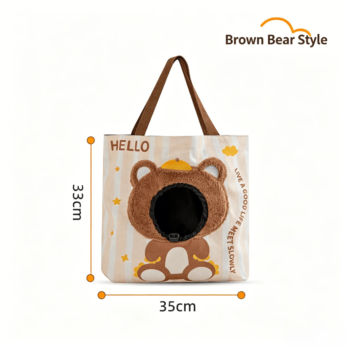 Breathable Canvas Cat Tote Carrier for Convenient Pet Travel