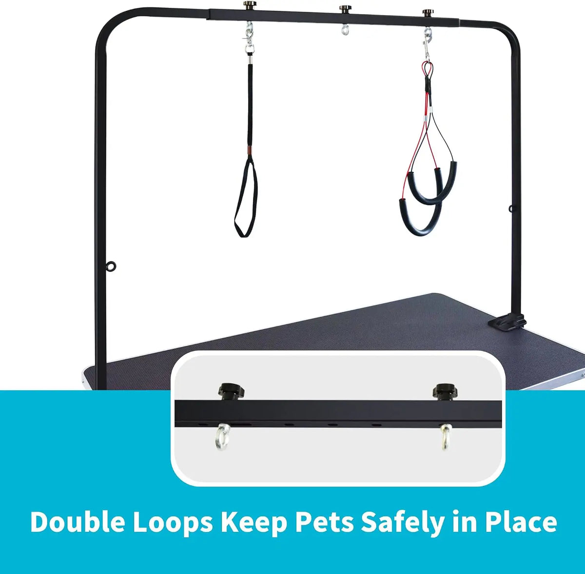 Professional Dog Grooming Table With Adjustable Safety Loops