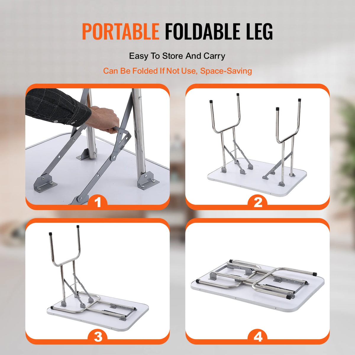 Foldable Metal Pet Grooming Table With Loop And Safety Clamp