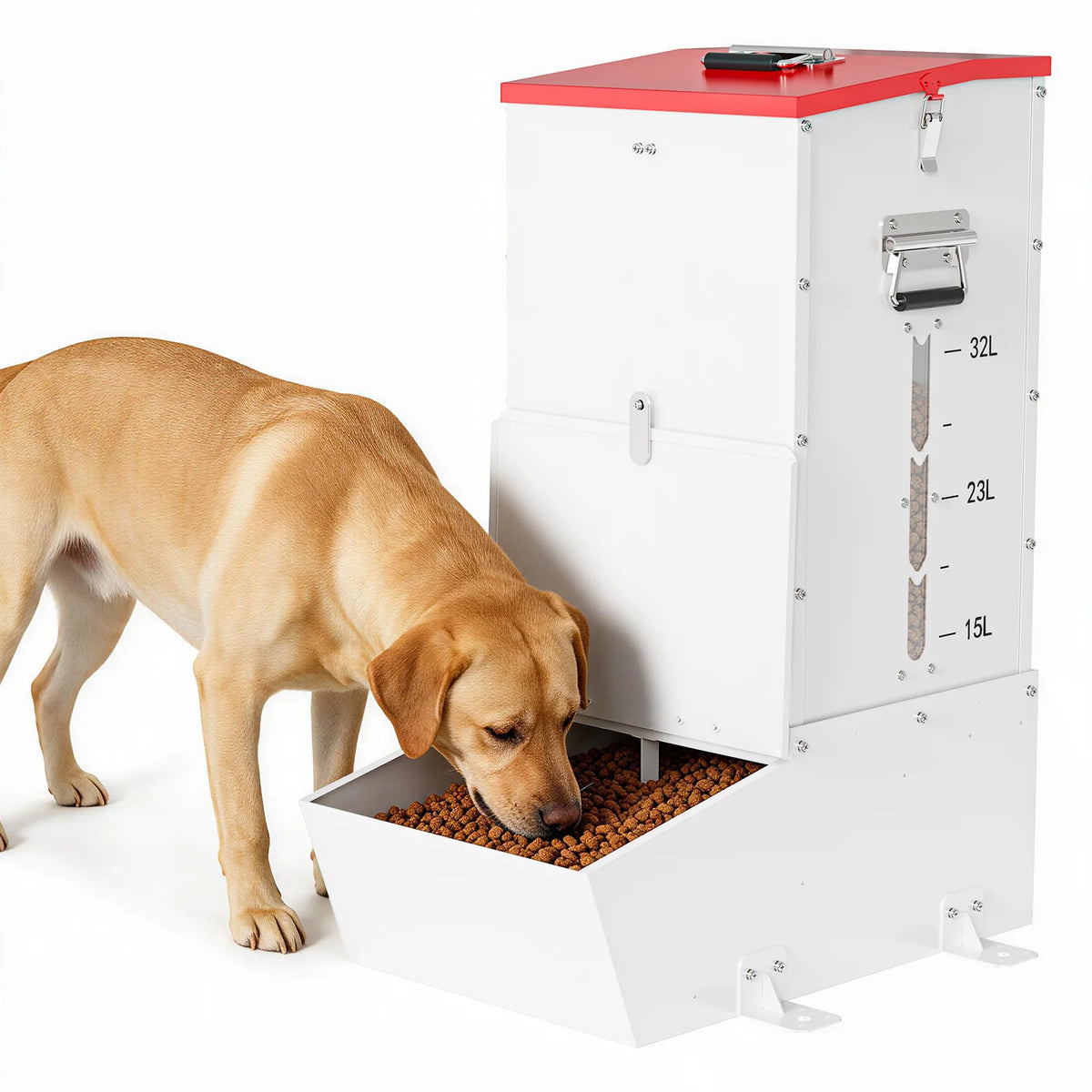 Automatic Lockable Stainless Steel Gravity Feeder for Farm Animals