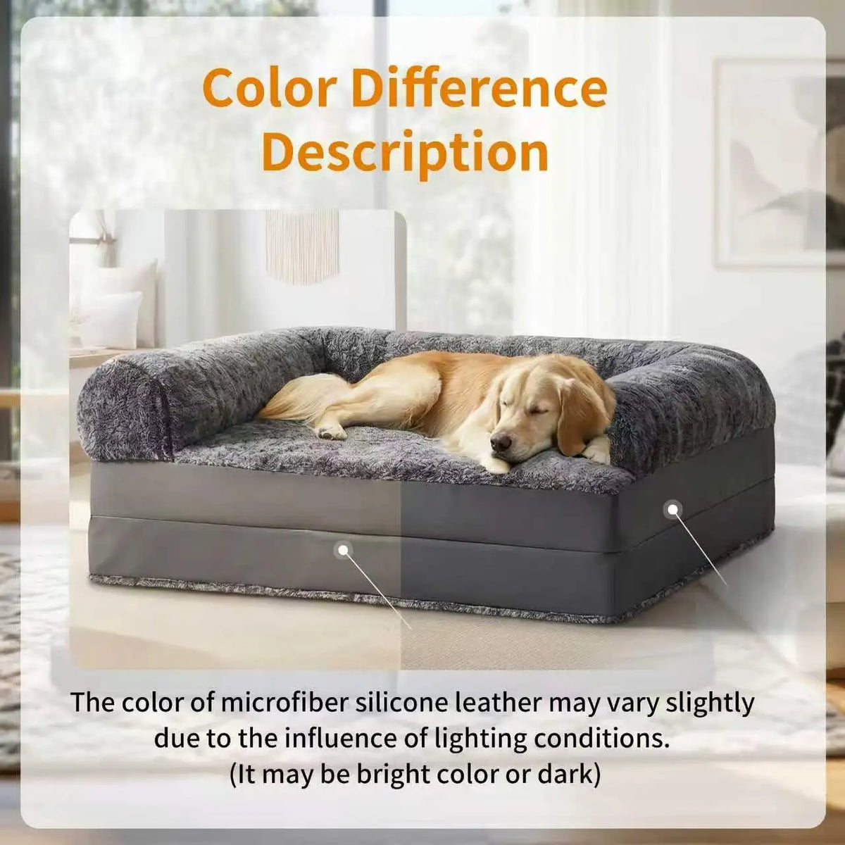 BINGOPAW Foldable Orthopedic Dog Bed with Washable Removable Cover